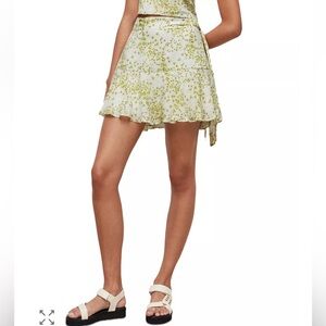 NWT All Saints Frida Amanzi Floral Mini Skirt Size 10